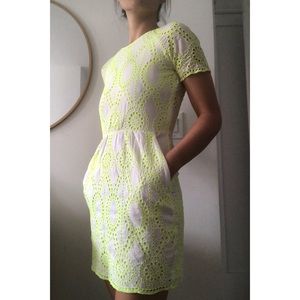Dolce Vita Embroidered Cutout Dress